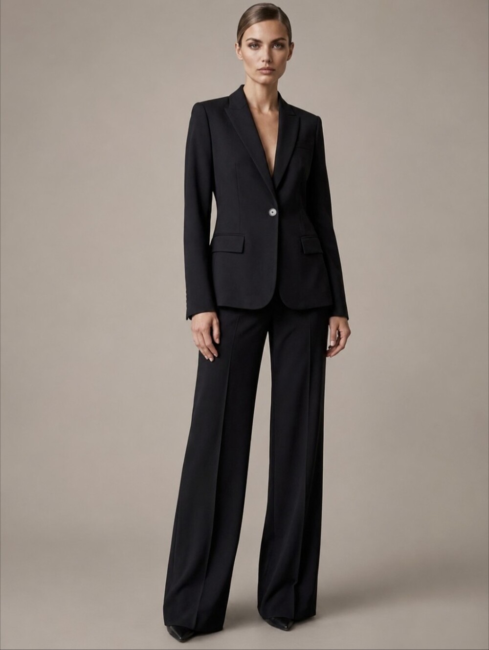 Theory Gabe Black Single-Button Tailored Women's Blazer, Size 4